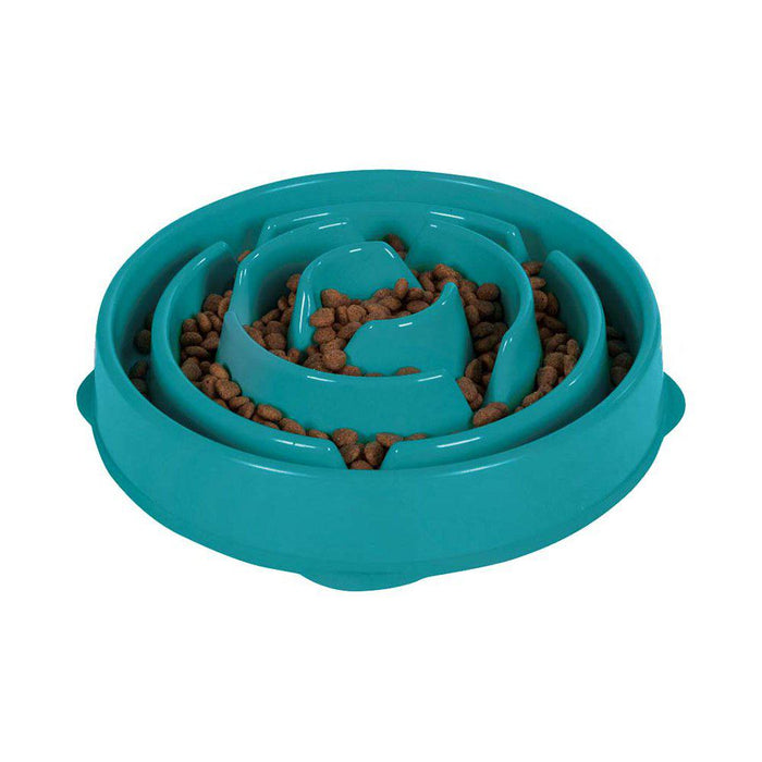 Outward Hound Matskål Fun Feeder Slo-Bowl Turkos